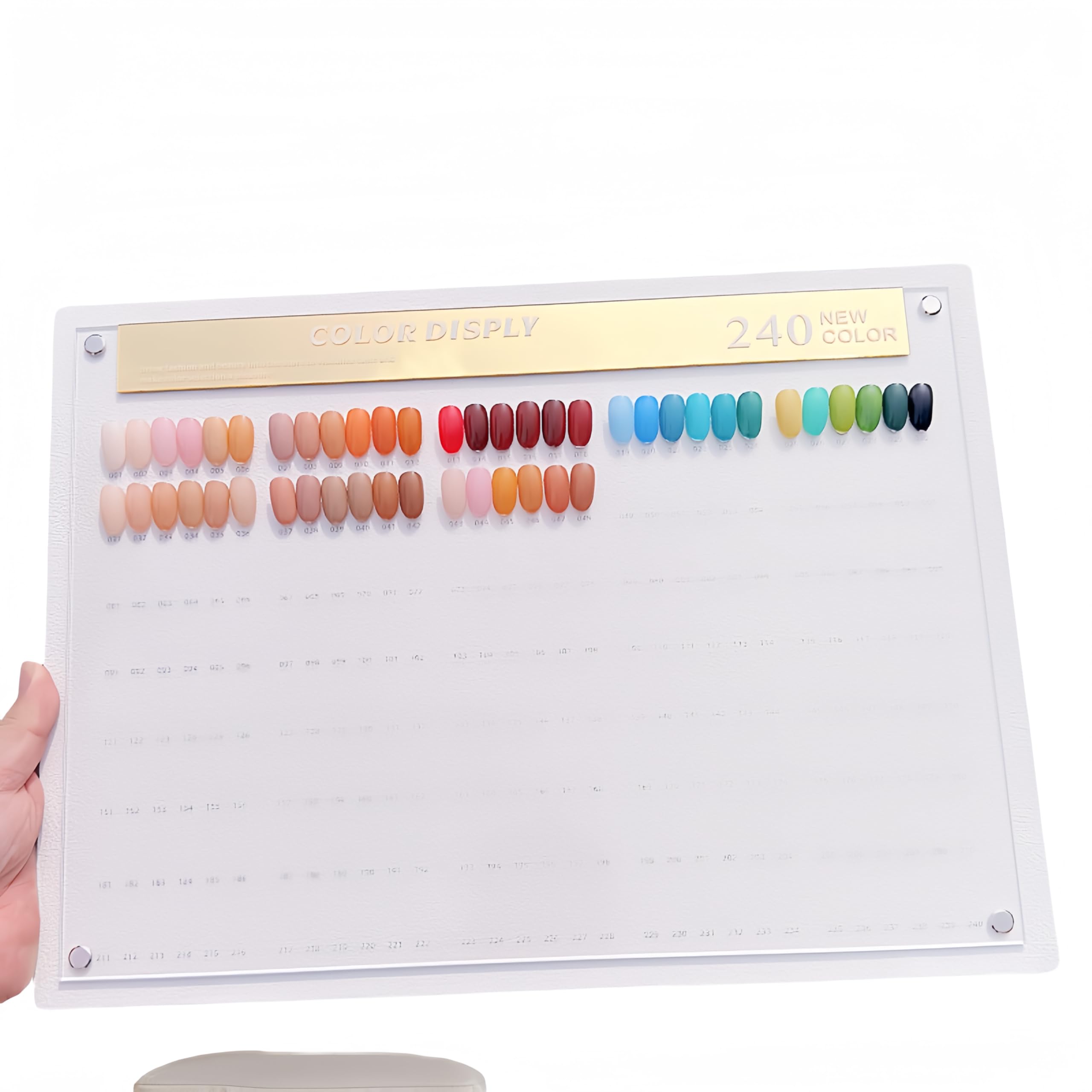 Jolof Store 240 Color Nail Art Display Rack – Acrylic Gel Polish Chart