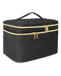 Large Double Layer Makeup Bag – Water-Resistant Toiletry Case