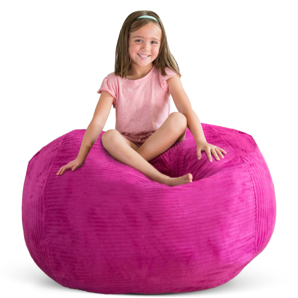 Creative QT Stuff ’n Sit Large 33’’ Bean Bag Storage Cover for Stuffed Animals & Toys, Giant Beanbag Chair for Plush - image 1