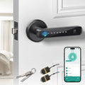 Amerdeco Smart Fingerprint Door Lock | Biometric Keyless Entry - Black