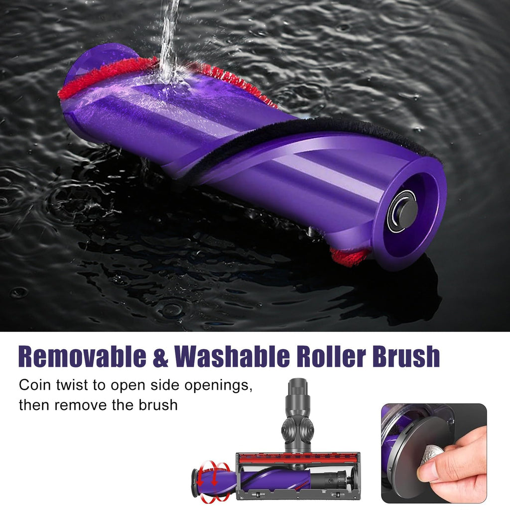 Chuancheng Turbine Floor Brush Head for Dyson V7 V8 V10 V11 V15 Vacuum