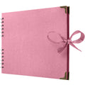 Jolof Store Pink Square Scrapbook Photo Album – 50 Page Hardcover