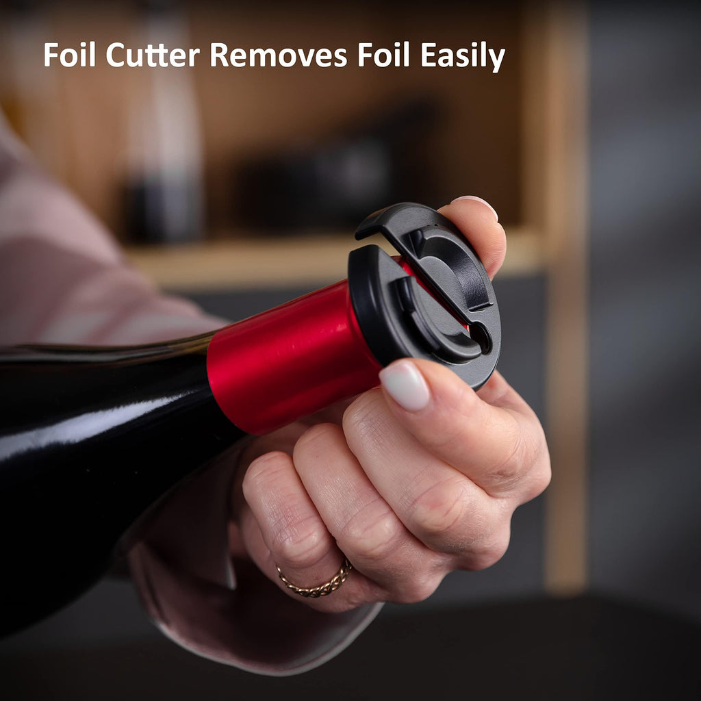 Haier 6-in-1 Electric Wine Opener Set | USB Rechargeable Gift Kit