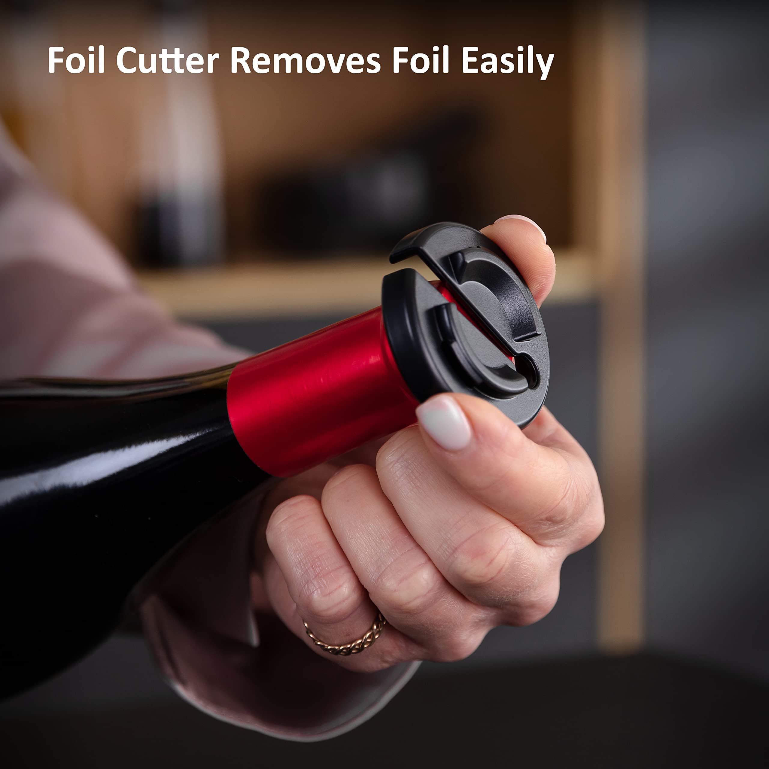 Haier 6-in-1 Electric Wine Opener Set | USB Rechargeable Gift Kit