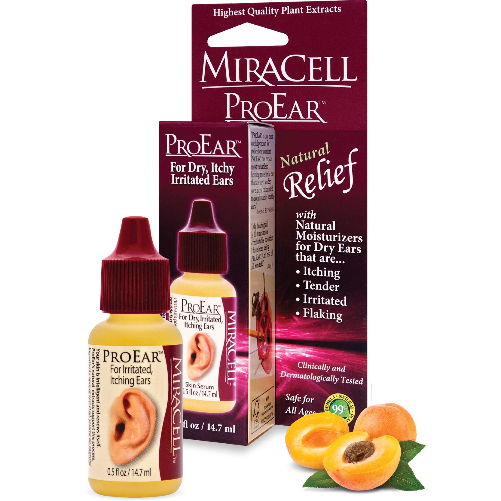 Miracell Pro Ear Relief Lotion for Dry and Itchy Ears - 14.7 ml