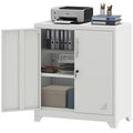 YITAHOME Office Storage Cabinet, Metal Office Storage Cupboard with 2 Adjustable Shelves - image 1