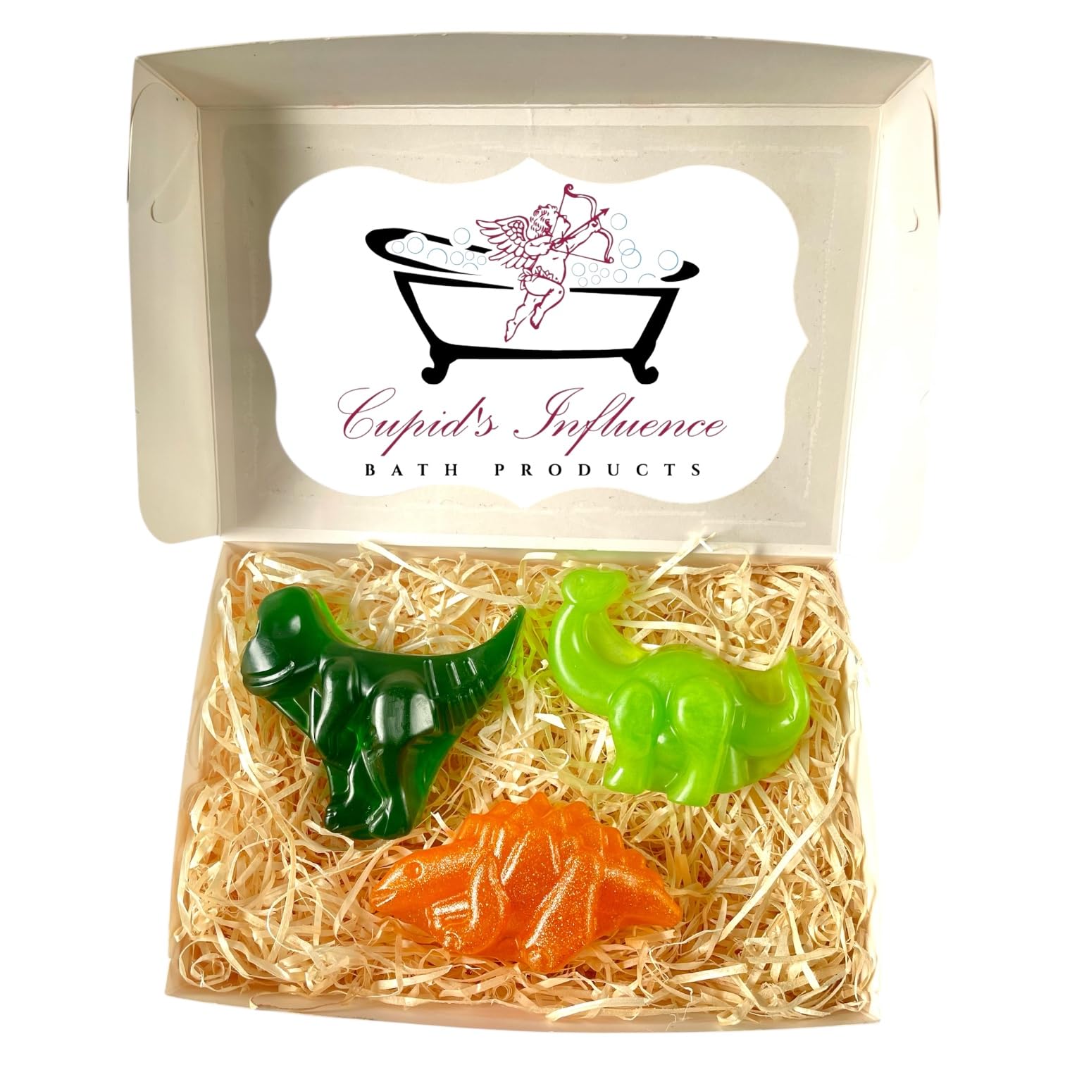 Dinosaur Soap Gift Set - 3 Handmade Vegan Scented Soaps for Kids