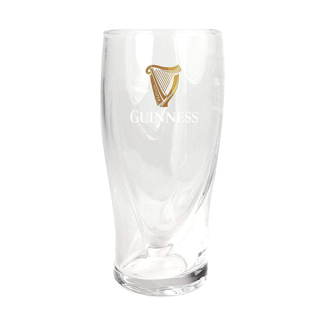 Guinness Official Embossed Pint Beer Glass Set of 4 – 568ml Barware