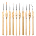 Golden Maple 10pc Fine Detail Paint Brushes for Miniature Model Painting