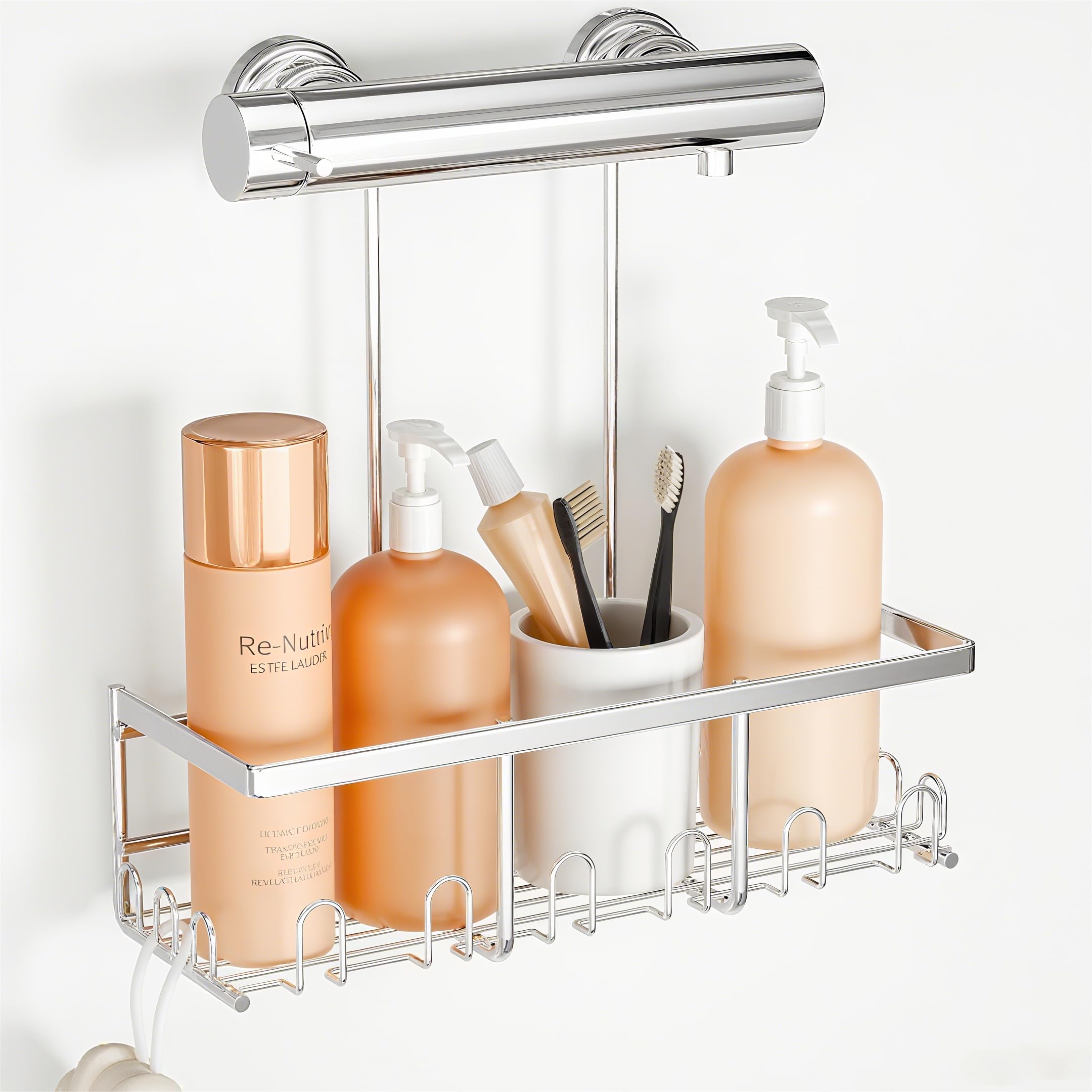 HouseUp Shower Shelf – Rust-Resistant Hanging Shower Basket No-Drill