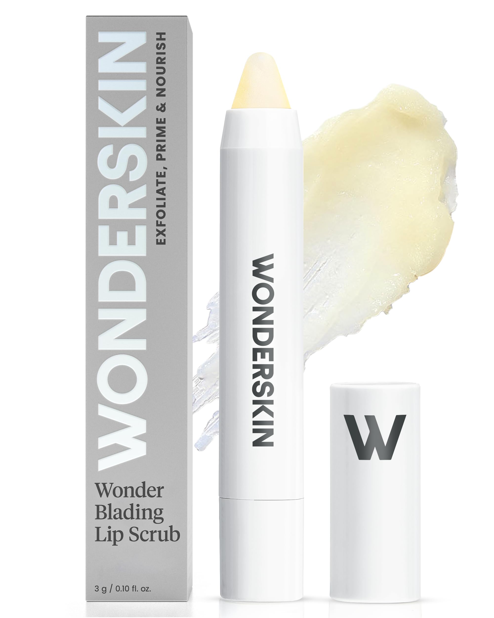 Wonderskin 3-in-1 Lip Scrub Exfoliator & Moisturizer | Hydrating Balm
