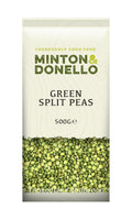 Minton & Donello Organic Green Split Peas – Nutrient-Rich, 6 x 500g