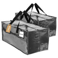Moving Bags 2 Pack 90L Heavy Duty Extra Large Clothes Packing Boxes Black - image 1