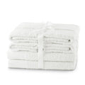 AmeliaHome Amari 6-Piece Cotton Towel Set | Absorbent & Soft | White