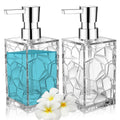 Jolof Store 2-Pack Acrylic Soap Dispenser Set - 10oz Clear Lotion Pump