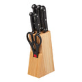 Chef Aid 7 Piece Knife Block Set | Pinewood Block & Kitchen Knives