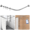 L-Shaped Corner Shower Curtain Rod – 304 Stainless Steel