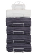 Soduku Wall Mounted Towel Rack – 6-Tier Metal Bathroom Shelf & Wine Holder