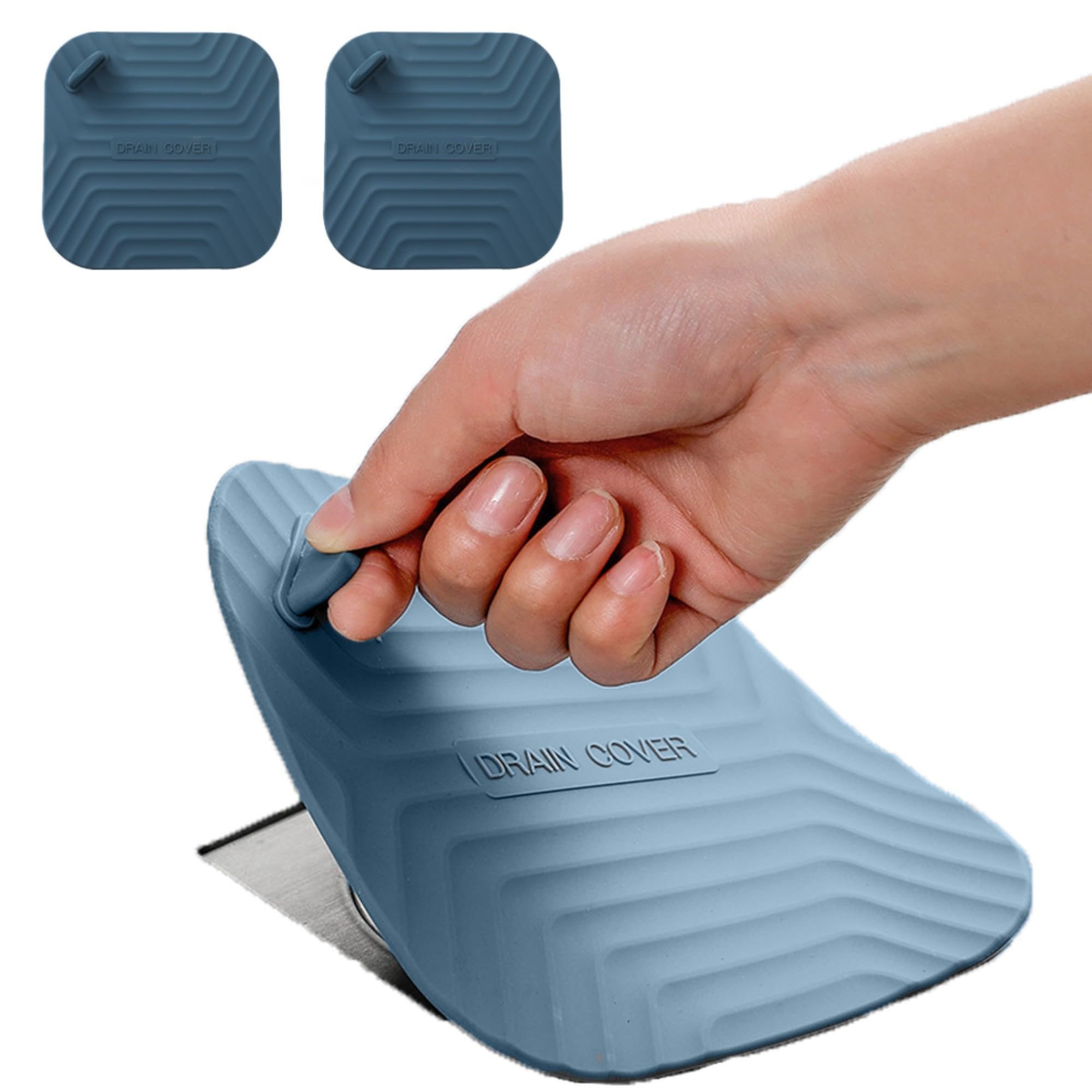 MAOYONG Square Silicone Shower Drain Cover | Hair Catcher Tub Stopper