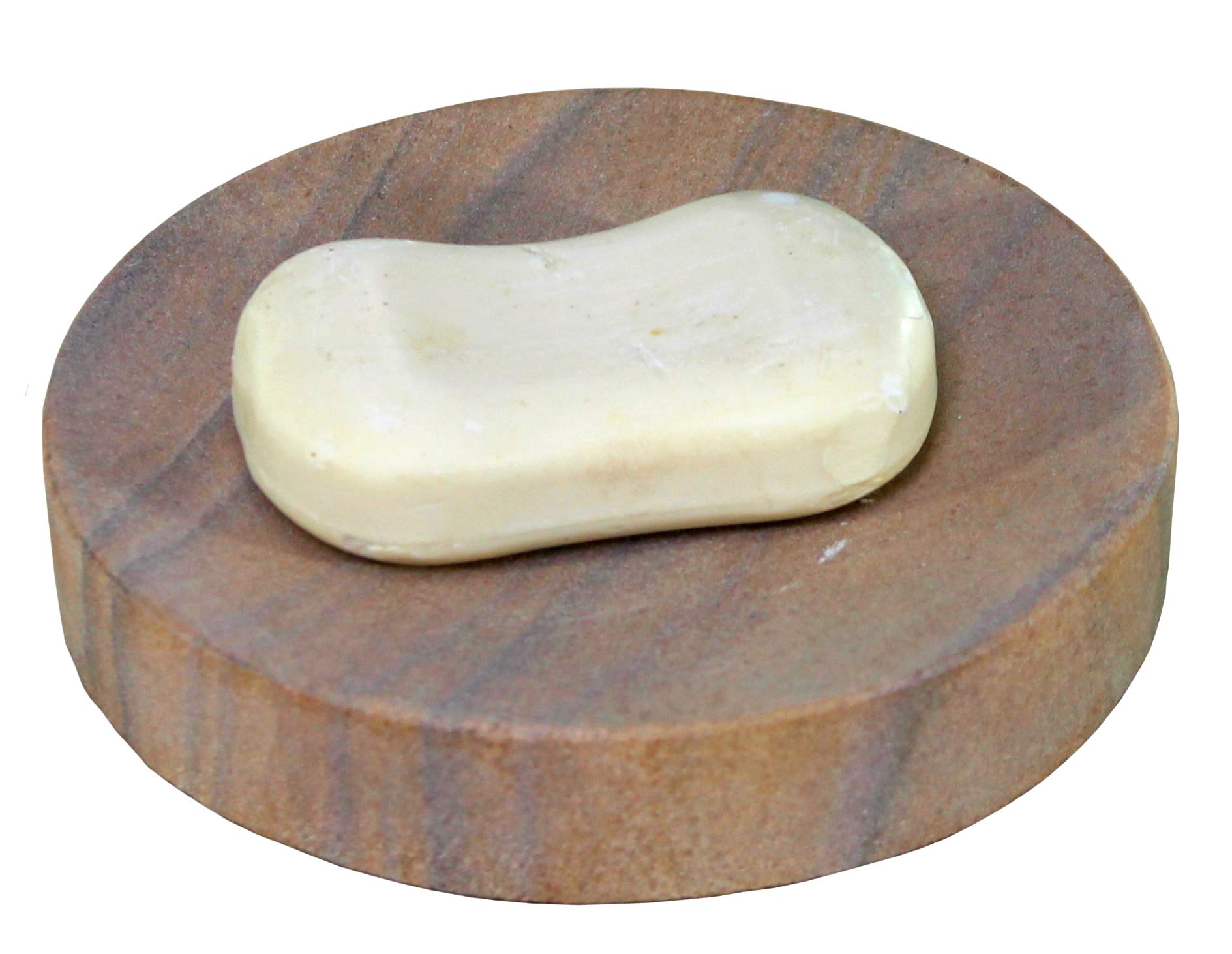 KLEO Natural Marble Stone Soap Dish | Pink Water Absorbent Soap Holder