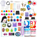 Goody King Resin Jewelry Making Kit - Clear Epoxy & Silicone Molds Set