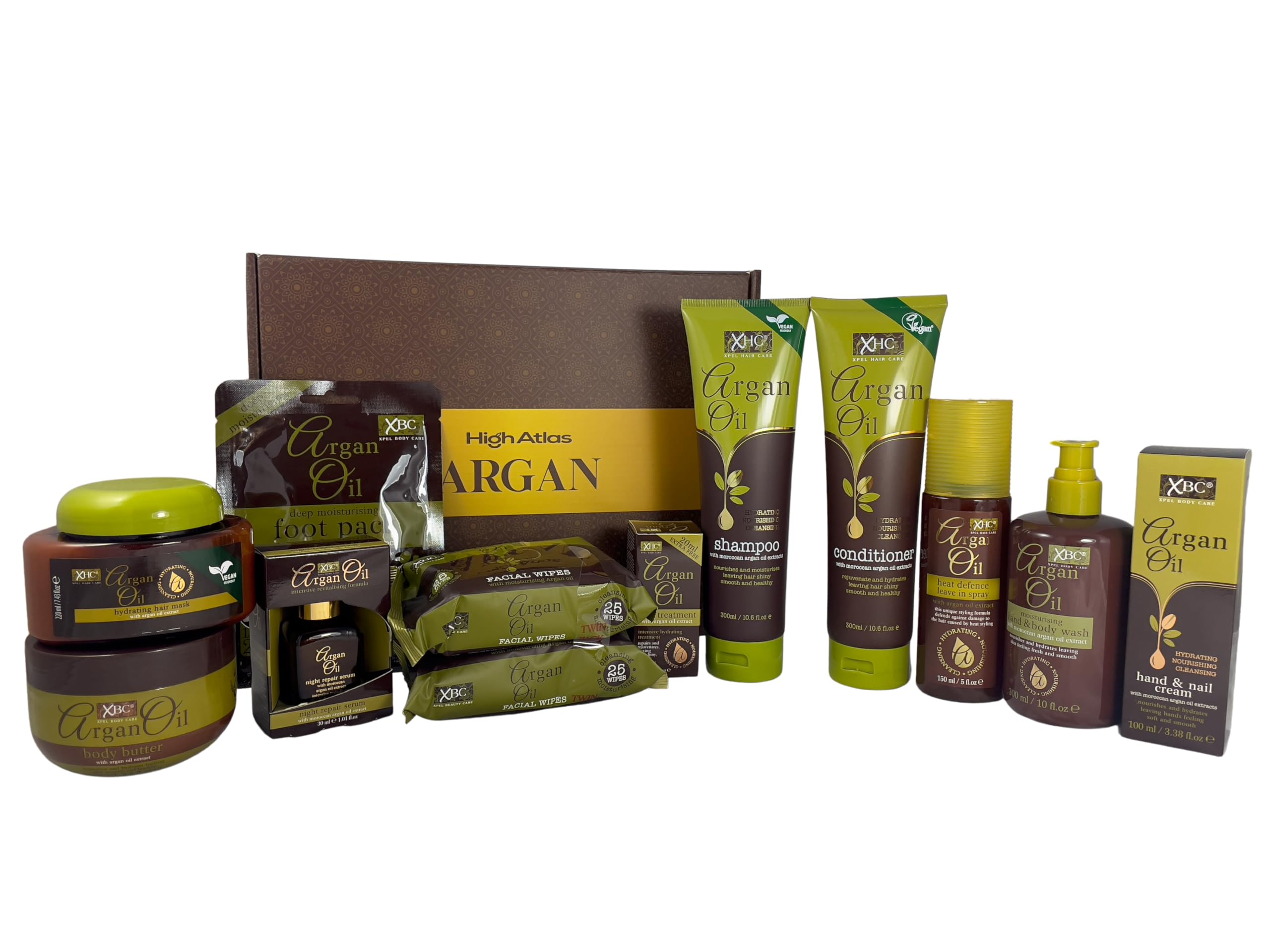 Jolof Store Moroccan Argan Oil 12-Piece Deluxe Pampering Spa Gift Set