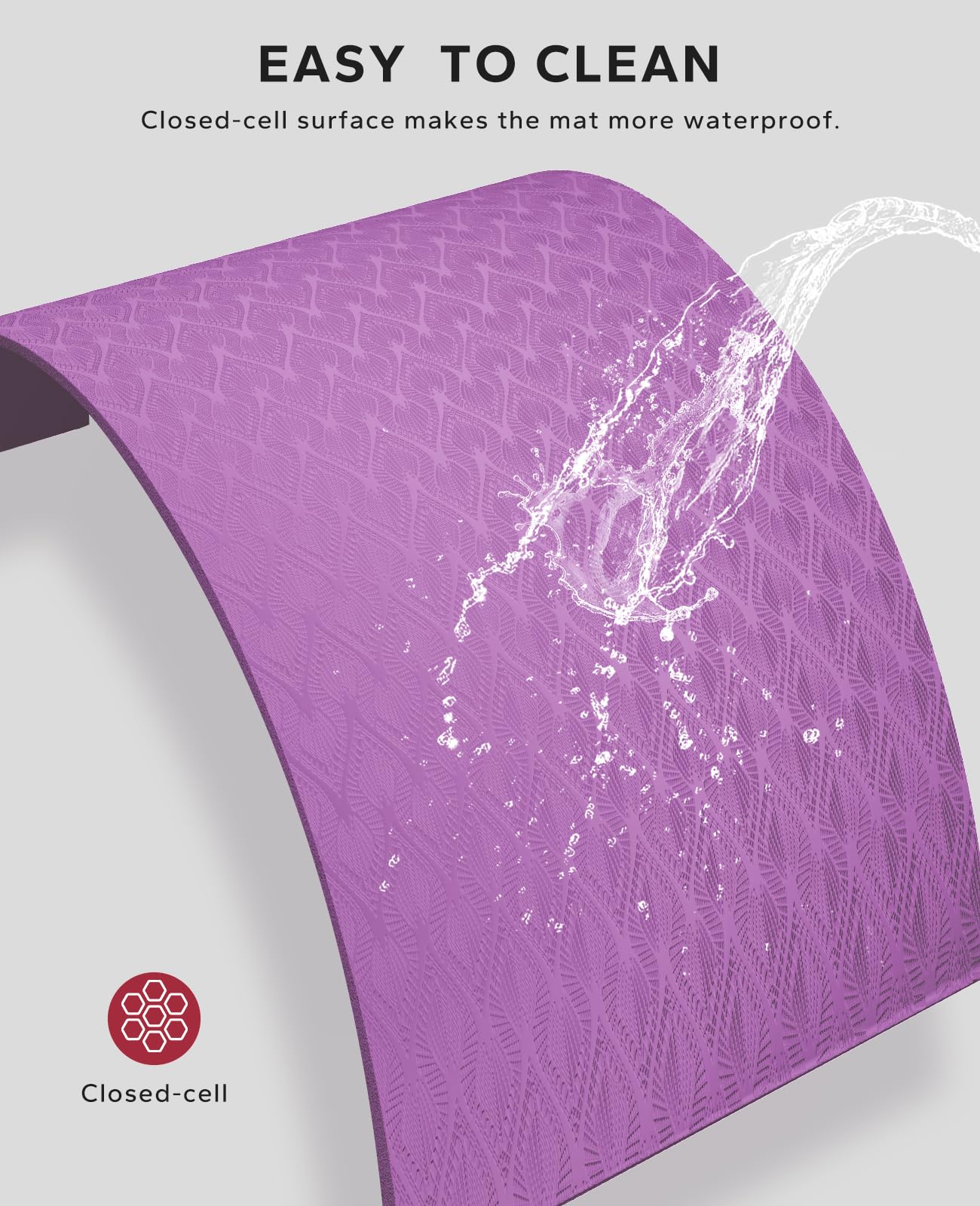 HAPBEAR Extra Large Yoga Mat - 6mm Thick Non-Slip TPE Exercise Mat