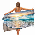 Ulticool Sea Waves Microfibre Travel Towel – Quick Drying 160x80cm