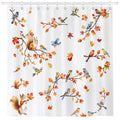 Arquiel Fall Bird Squirrel Shower Curtain – Waterproof Polyester, 72x72