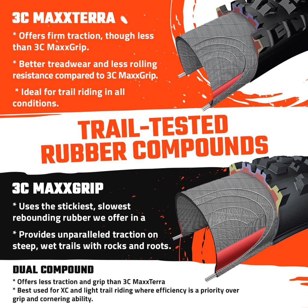 Maxxis Rekon+ MTB Tire | 29x2.80 Foldable EXO TR Tubeless Ready - Black