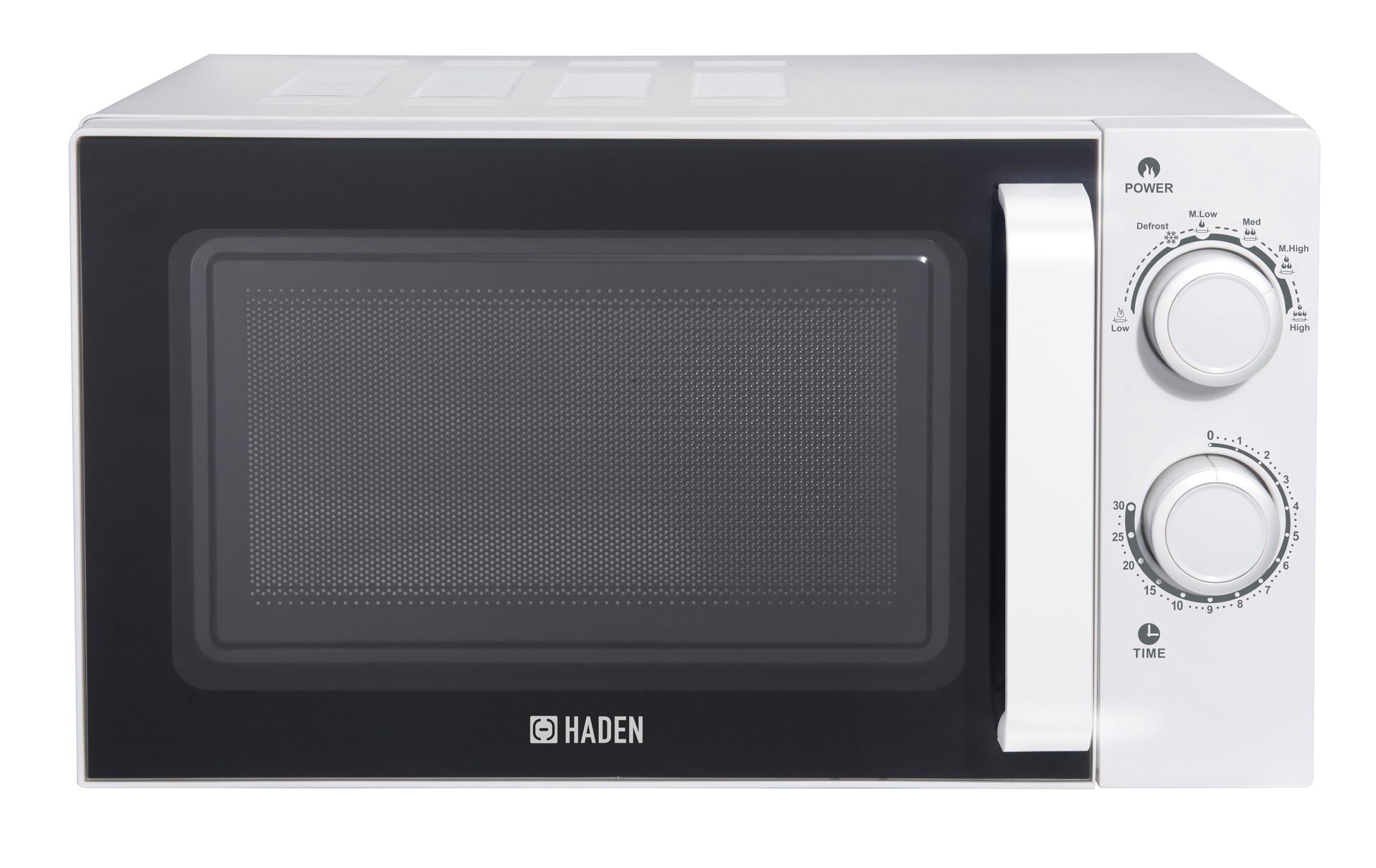 Haden 20L White Microwave Oven | 700W Stainless Steel Interior