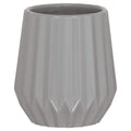 Sealskin Arte Ceramic Tumbler – Grey Geometric Toothbrush Holder