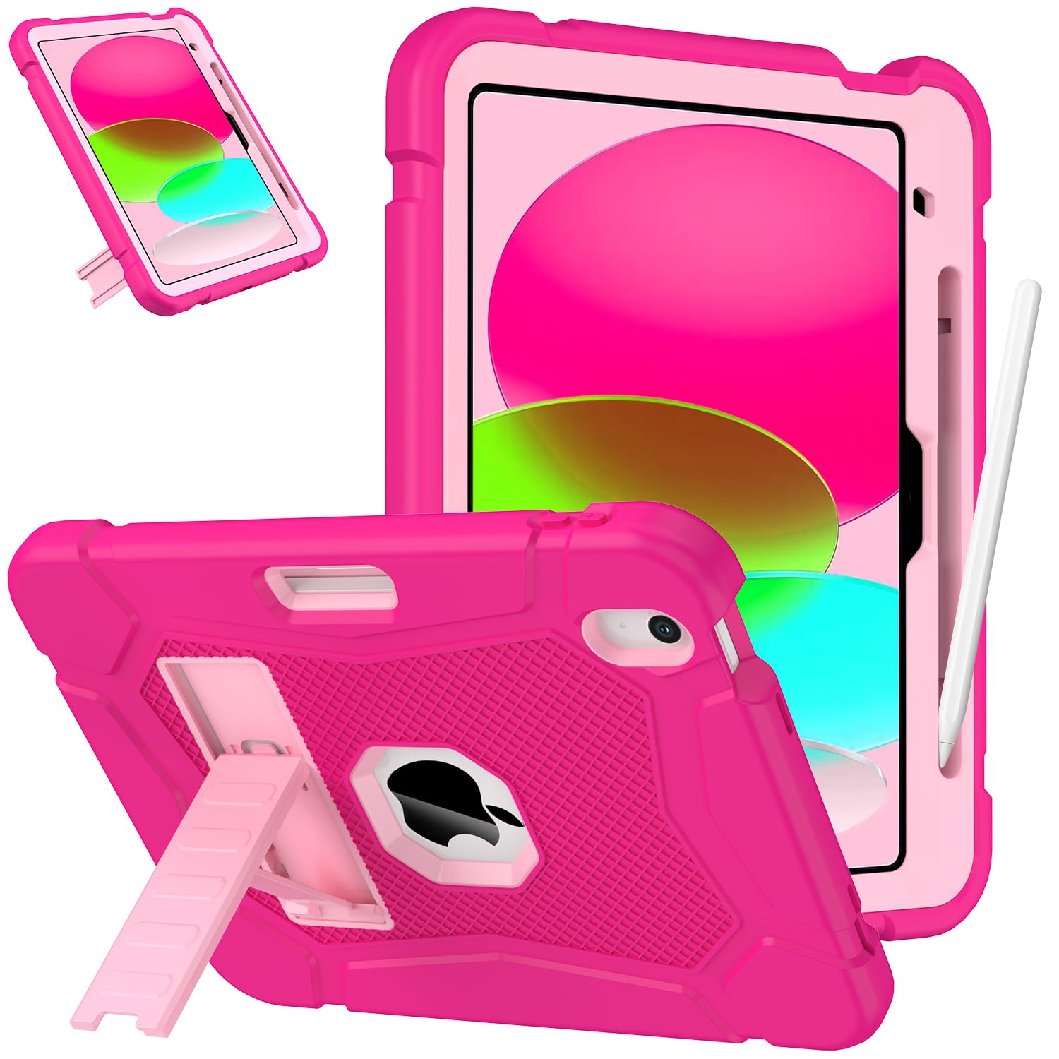 SINSO iPad 11th/10th Gen Case – Heavy Duty Shockproof Kids Cover
