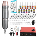 Solong Professional Rotary Tattoo Machine Kit | 14 Inks & LCD Power Supply
