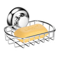 MaxHold Suction Cup Soap Dish – Stainless Steel No-Drill Basket
