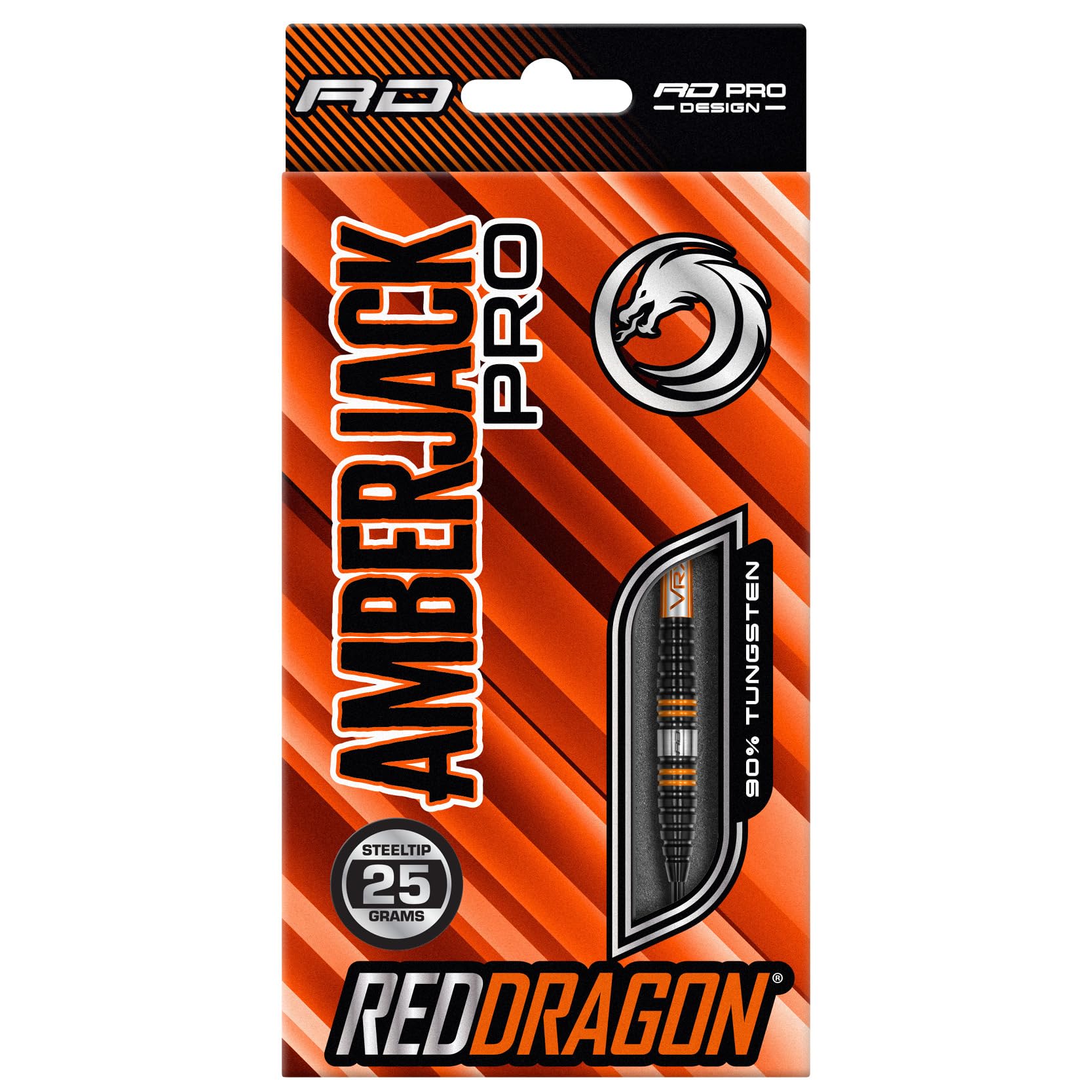 Red Dragon Amberjack Pro 2 Tungsten Darts Set - 25g Steel Tip