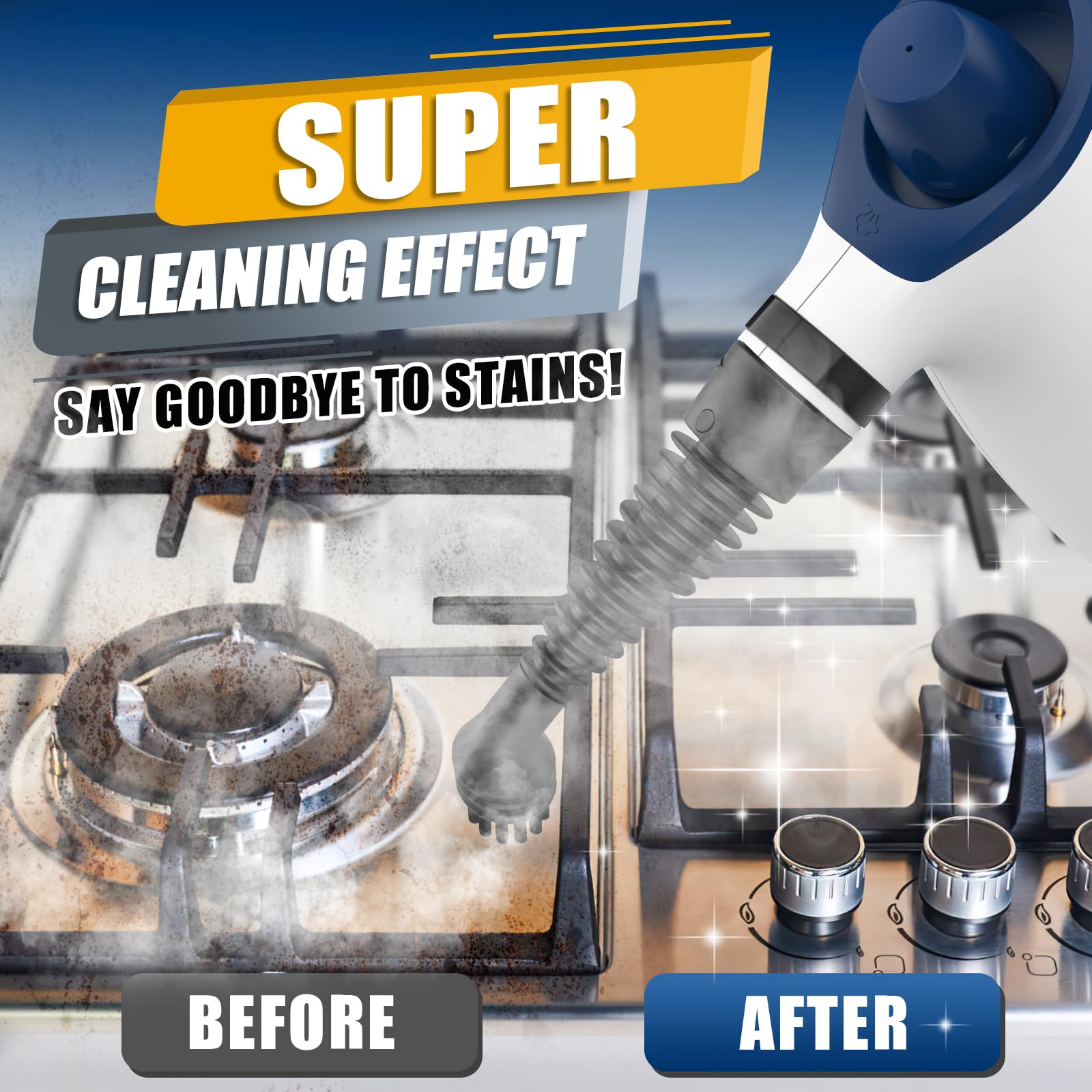 Jolof Store Handheld Steam Cleaner – Portable 1050W Steamer with 9 Accessories