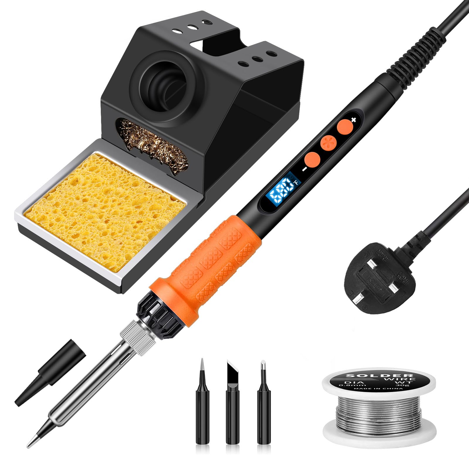 100W Digital Soldering Iron Kit – Fast Heating 180-500°C