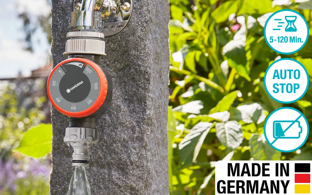 Gardena Water Timer with Flow Control – Automatic Garden Tap Timer