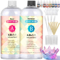 SMATDECIS Epoxy Resin Kit | 32oz Crystal Clear UV Resistant DIY Art Glue