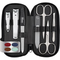 Solingen 7-Piece Manicure Set | Real Leather Case & Glass Nail File