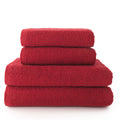 Jolof Store 4-Piece Cotton Bath Towel Set - 400GSM Absorbent - Garnet