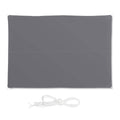 Relaxdays Rectangular Shade Sail – 3x4m Water-Repellent UV Canopy, Grey