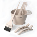 Millie Wilford Hair Dye Bowl and Brush Set – 5pc Eco-Friendly Tool Kit