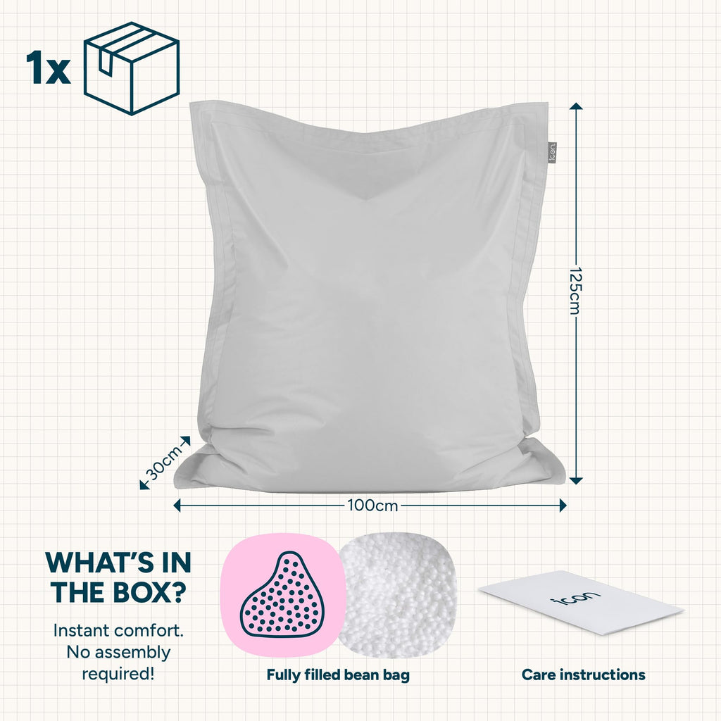 Bean Bag Bazaar Large Outdoor Kids Bean Bag with Filling Included, Green - image 4