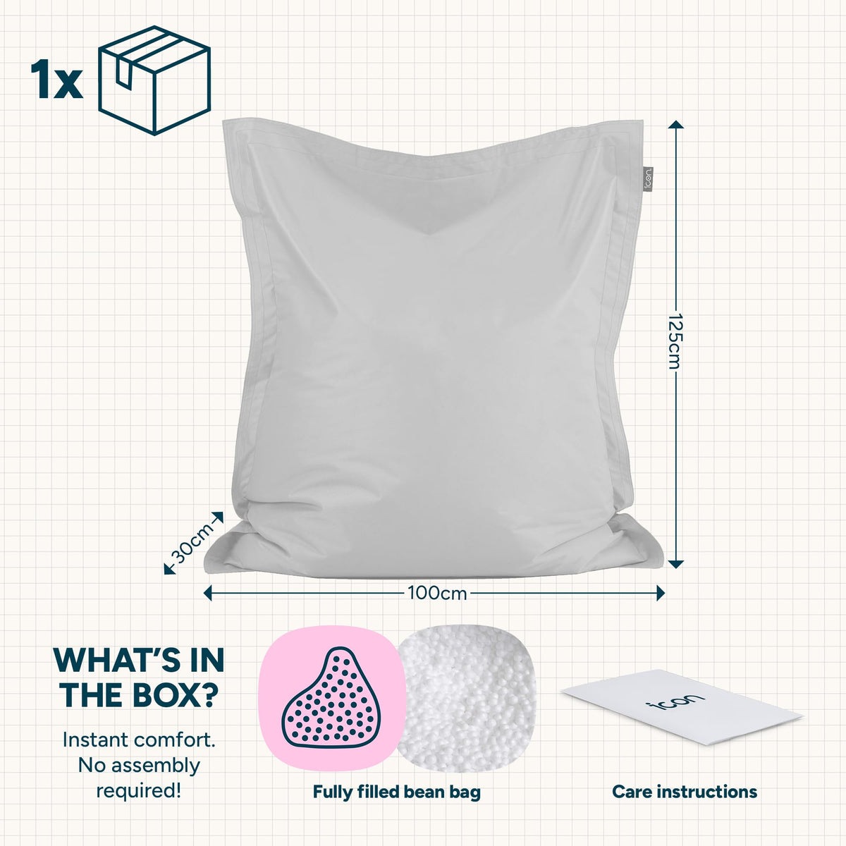 Bean Bag Bazaar Large Outdoor Kids Bean Bag with Filling Included, Green - image 4