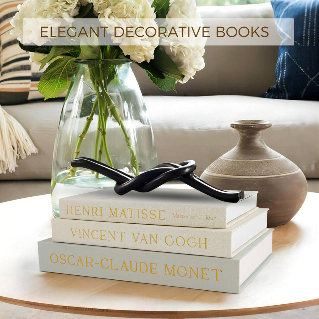 kroucoco Decorative Faux Books - Set of 3 Linen Storage Boxes for Coffee Table, Bookshelf & Home Decor Sage-beige - image 2