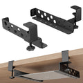 otuiaim Adjustable Under Desk Holder with Clamp for Desk - Steel Shelf - image 1