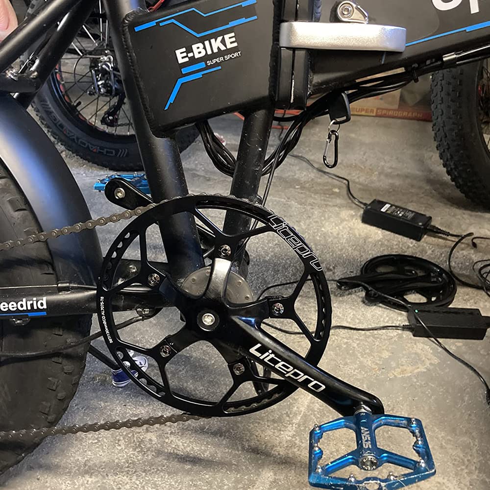 CYSKY Single Speed Crankset | 56T 170mm Aluminum Folding Bike Crankset