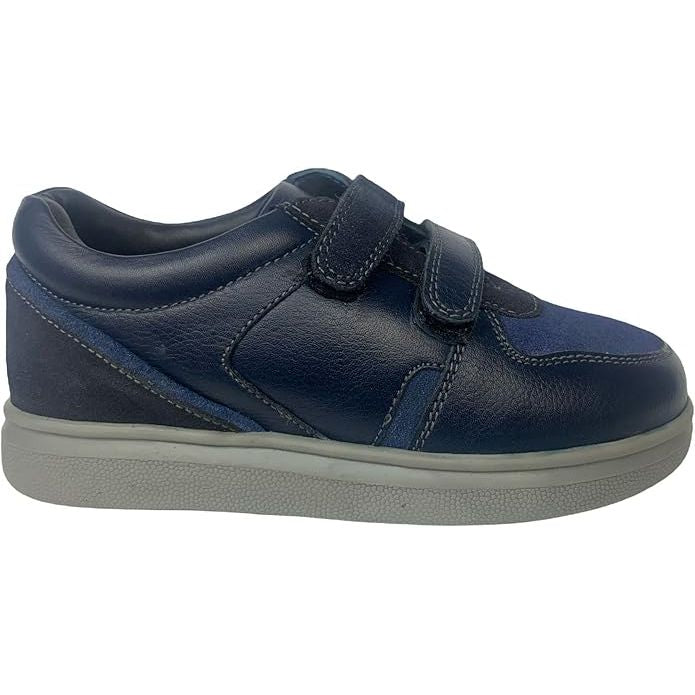 Tritt Ryna Boys Leather Trainer Shoes | Breathable Hook & Loop – UK 3